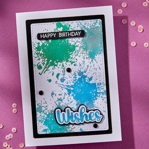 Splatters Press + Foil Plate by Lisa Horton