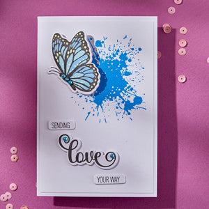 Splatters Press + Foil Plate by Lisa Horton