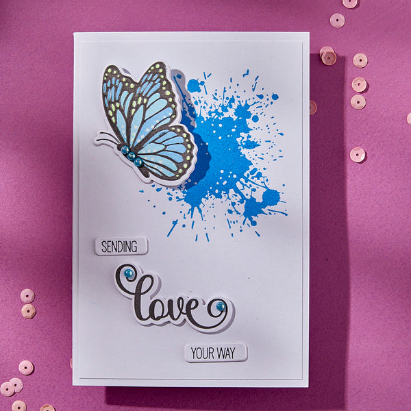 Splatters Press + Foil Plate by Lisa Horton