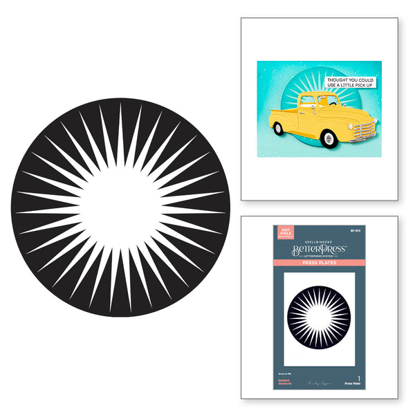 Radiant Starburst Press + Foil Plate by Mindy Eggen