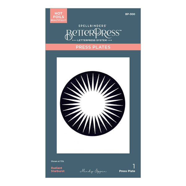 Radiant Starburst Press + Foil Plate by Mindy Eggen