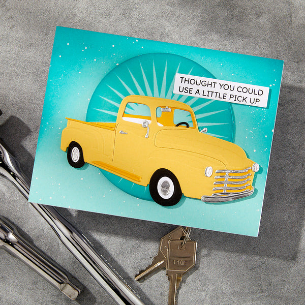Timeless Truck Etched Dies by Mindy Eggen