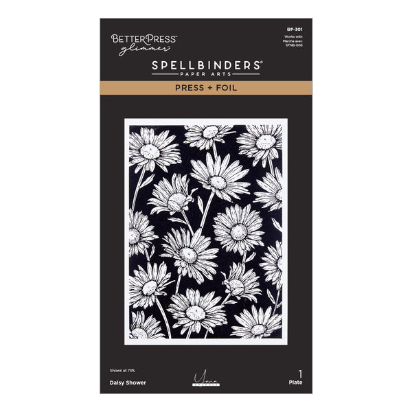 Daisy Shower Press + Foil Plate by Yana Smakula