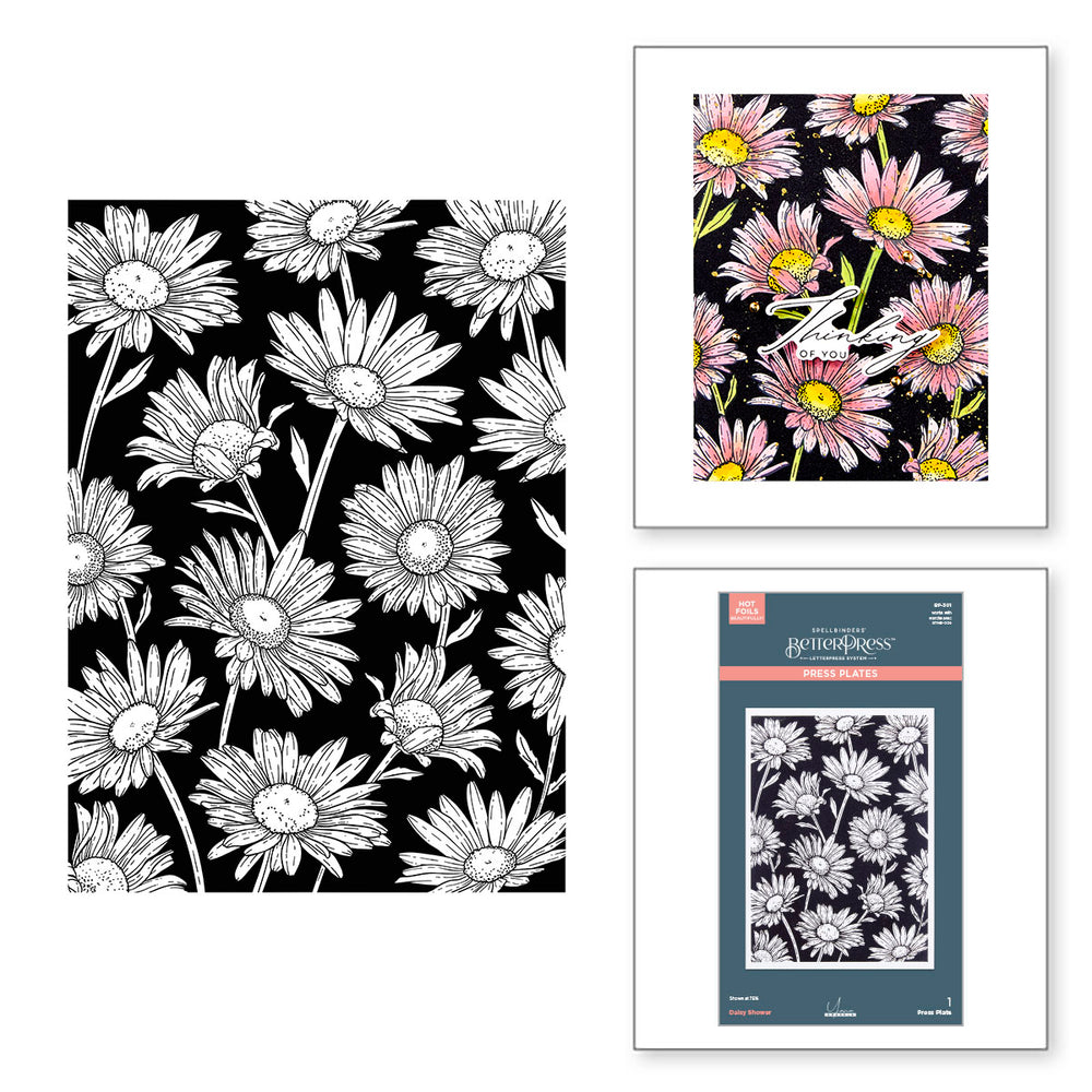 Daisy Shower Press + Foil Plate by Yana Smakula