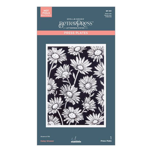 Daisy Shower Press + Foil and Stencil Bundle by Yana Smakula