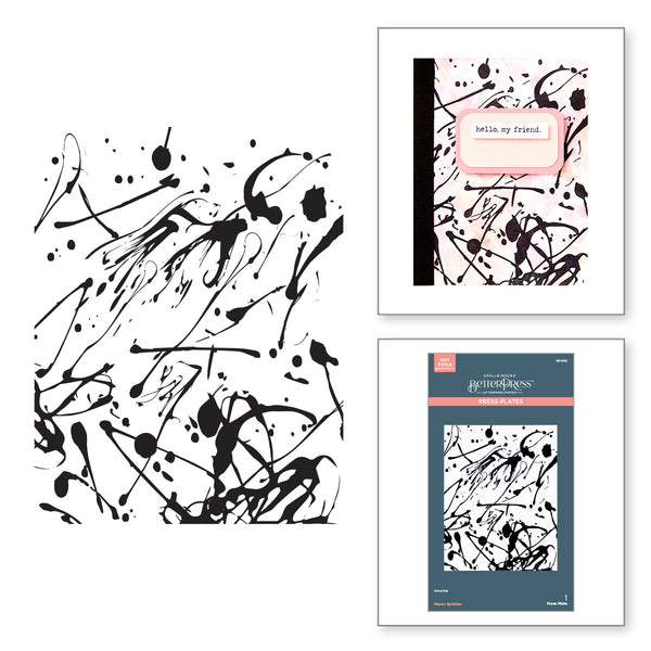 Memo Splatter Press + Foil Plate