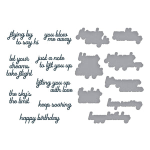 Soaring Sentiments Press + Foil Plate & Die Set by Simon Hurley
