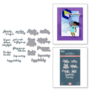 Soaring Sentiments Press + Foil Plate & Die Set by Simon Hurley