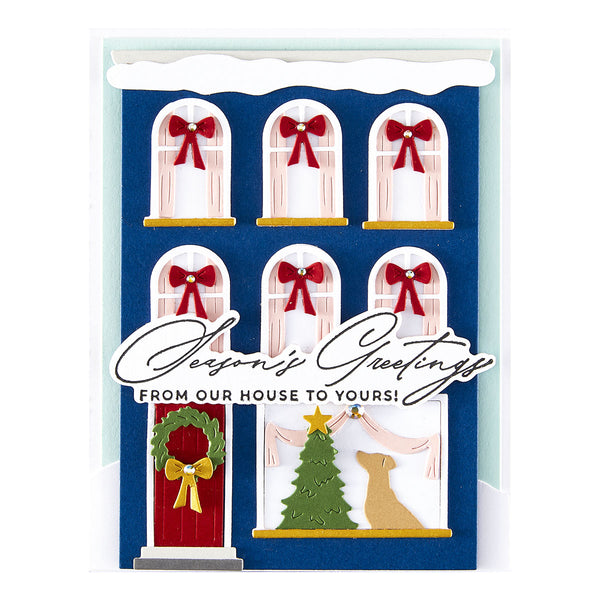 Christmas Cheer Sentiments Press + Foil Plate & Die Set by Yana Smakula