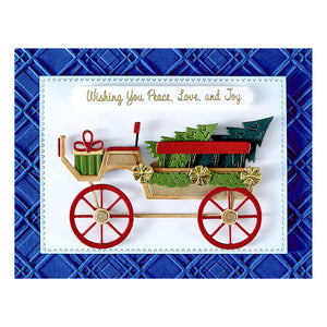 Country Christmas Banner & Sentiments Press + Foil Plate & Die Set by Annie Williams