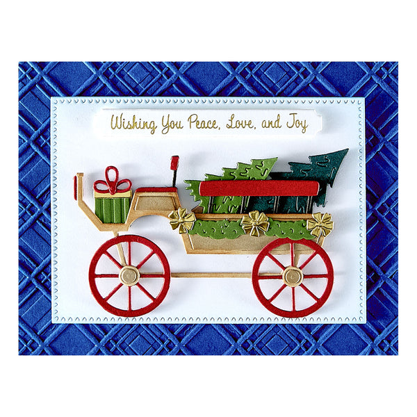 Country Christmas Banner & Sentiments Press + Foil Plate & Die Set by Annie Williams