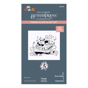 Steamboat Willie Press + Foil Plate & Die Set