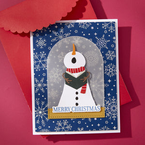 Snowfall Shimmer Press + Foil Plate