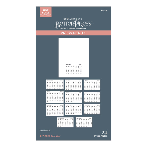 DIY 2026 Calendar Press + Foil Plates