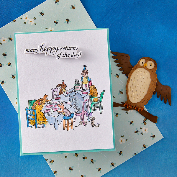 Say Cheese Classic Pooh Birthday Press + Foil Bundle
