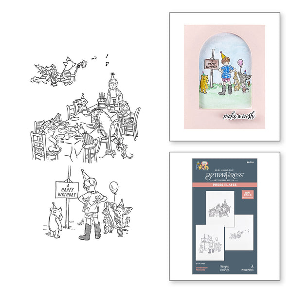 Celebration Moments Press + Foil Plates