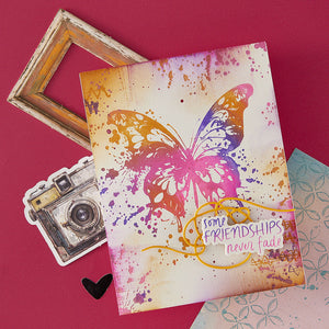 Butterfly Splatter Press + Foil Plate & Die Set