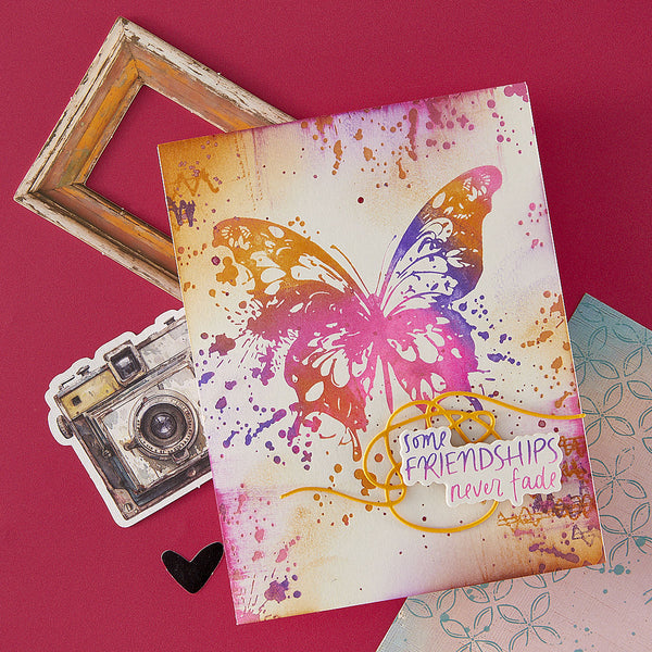 Butterfly Splatter Press + Foil Plate & Die Set
