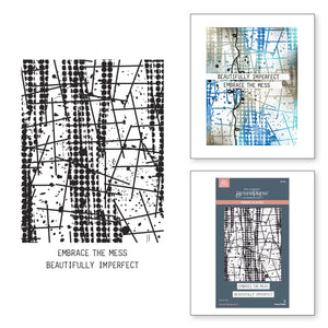 Grungy Background Press + Foil Plates