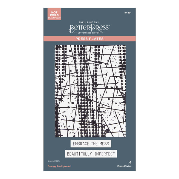 Grungy Background Press + Foil Plates