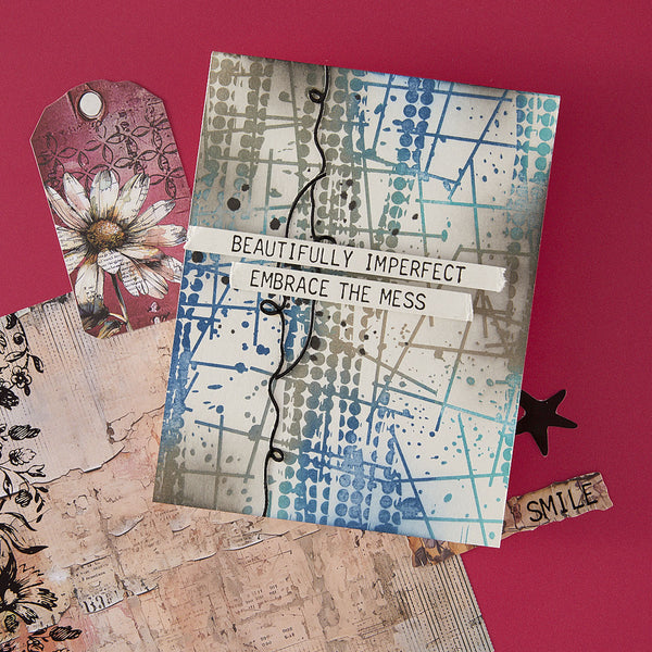 Grungy Background Press + Foil Plates