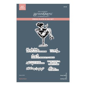 Martini Mood Press + Foil Plate & Die Set