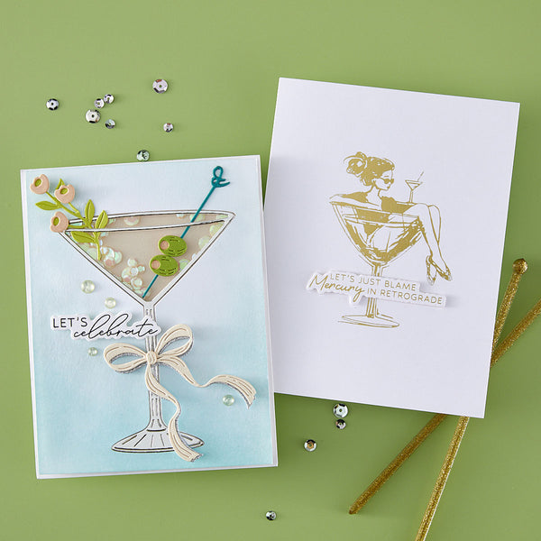 Martini Mood Press + Foil Plate & Die Set