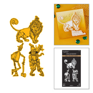 Tin Man, Scarecrow & Lion Press + Foil Plate & Die Set by Graphic45