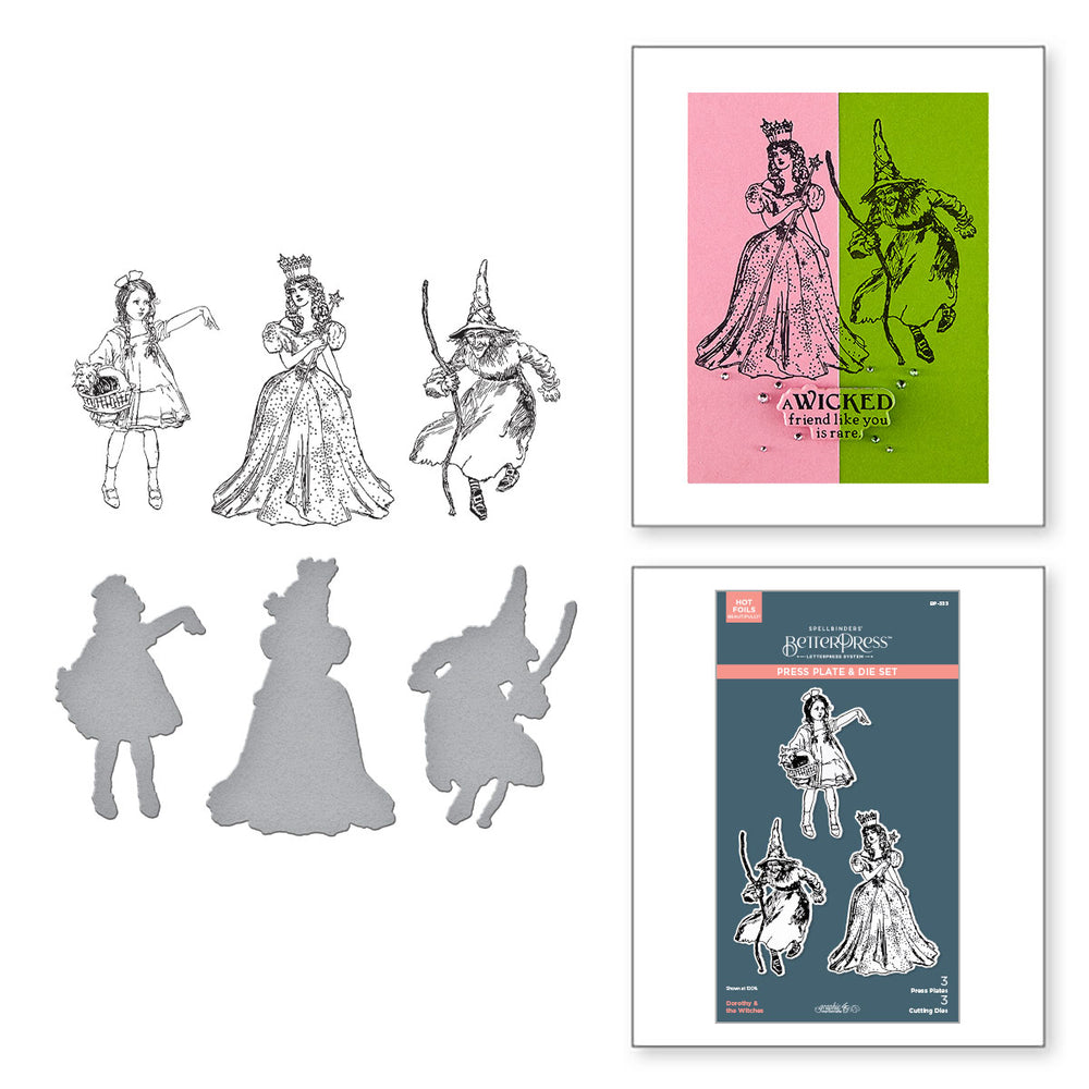 Dorothy & the Witches Press + Foil Plate & Die Set by Graphic 45