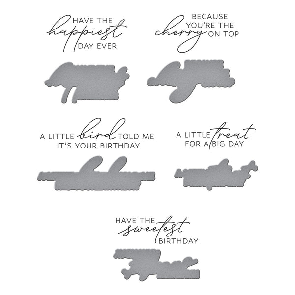 Sip Sip Ole Sentiments Press + Foil Plate & Die Set