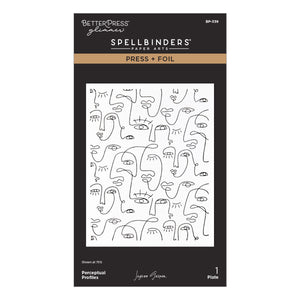 All My Senses Faces Press + Foil Plates and Stencil Bundle by Jaycee Gaspar
