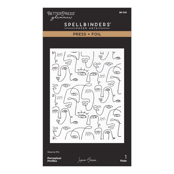 All My Senses Faces Press + Foil Plates and Stencil Bundle by Jaycee Gaspar