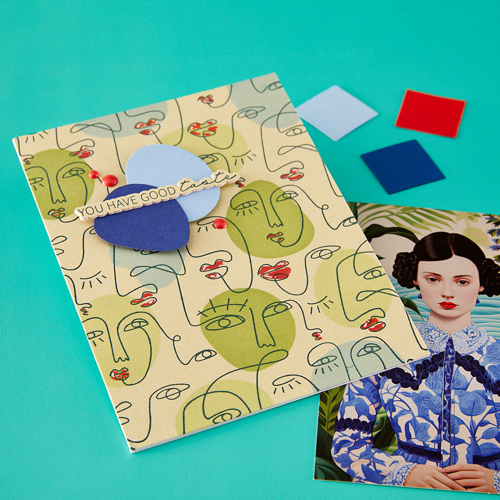 All My Senses Faces Press + Foil Plates and Stencil Bundle by Jaycee Gaspar