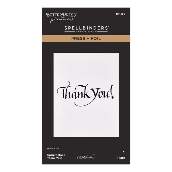 Upright Italic Everyday Sentiments Press + Foil Bundle by Paul Antonio