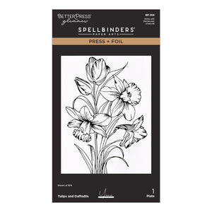 Tulips and Daffodils Press + Foil Plate by Yana Smakula