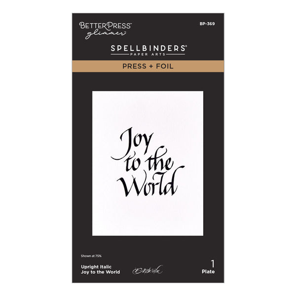 Upright Italic Holiday Sentiments Press + Foil Bundle by Paul Antonio