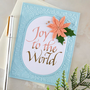 Upright Italic Holiday Sentiments Press + Foil Bundle by Paul Antonio