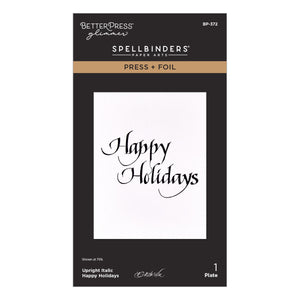 Upright Italic Holiday Sentiments Press + Foil Bundle by Paul Antonio