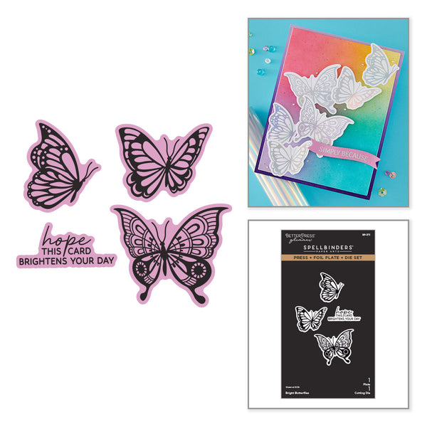 Bright Butterflies Press + Foil Plate & Die Set - 9/23 Consumer Launch