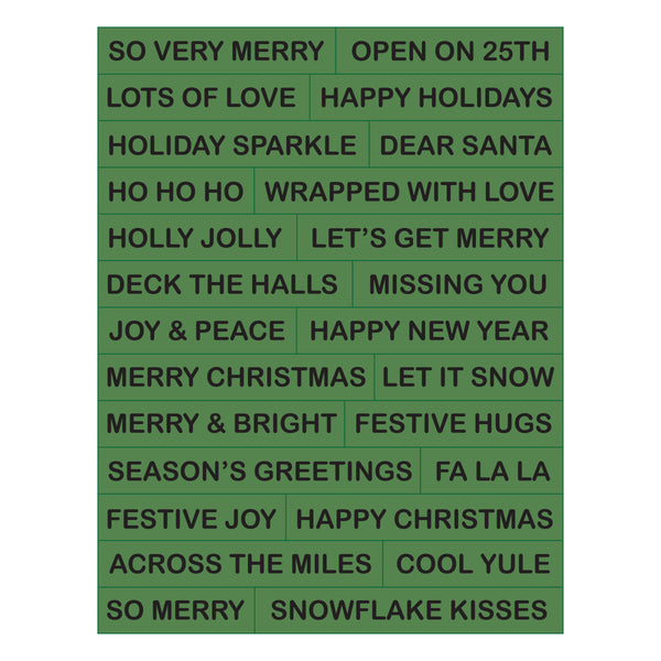 Snowflake Kisses Sentiments Press + Foil Plate & Die Set by Lisa Horton