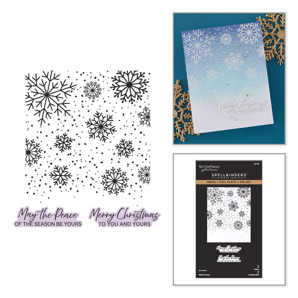 Winter Peace Press + Foil Plate & Die Set - 9/23 Consumer Launch