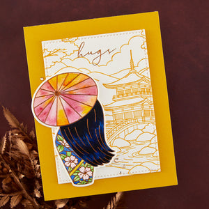Autumn in Kyoto Press + Foil Plate & Die Set by Alex Syberia