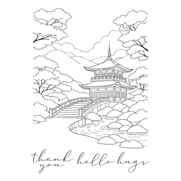 Scenic Kyoto Press + Foil Plates by Alex Syberia
