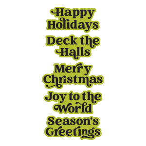 Joyful Christmas Sentiments Press + Foil Plate & Die Set by Simon Hurley - 9/23 Consumer Launch