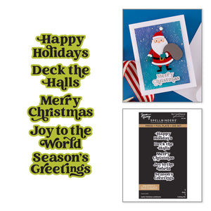 Joyful Christmas Sentiments Press + Foil Plate & Die Set by Simon Hurley - 9/23 Consumer Launch
