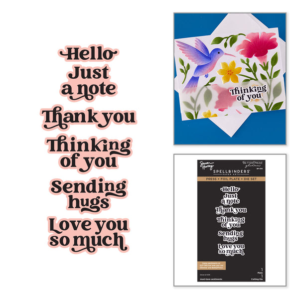 Must-Have Sentiments Press + Foil Plate & Die Set by Simon Hurley - 9/23 Consumer Launch