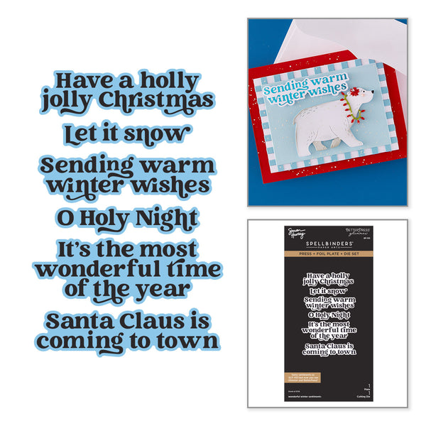 Wonderful Winter Sentiments Press + Foil Plate & Die Set by Simon Hurley - 9/23 Consumer Launch