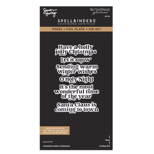 Wonderful Winter Sentiments Press + Foil Plate & Die Set by Simon Hurley - 9/23 Consumer Launch