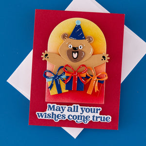 Birthday Sentiments Press + Foil Plate & Die Set by Simon Hurley - 9/23 Consumer Launch