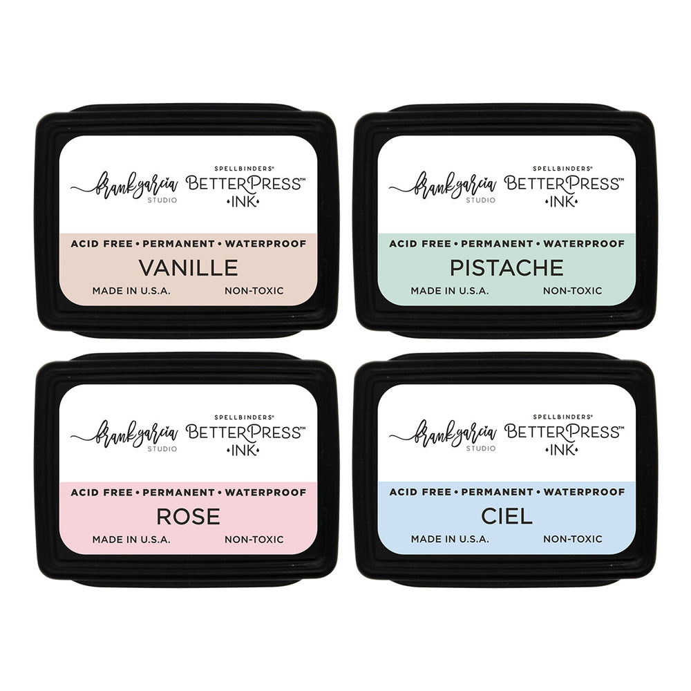 Blushing Macarons BetterPress Ink Mini Set and Reinkers Bundle by Frank Garcia